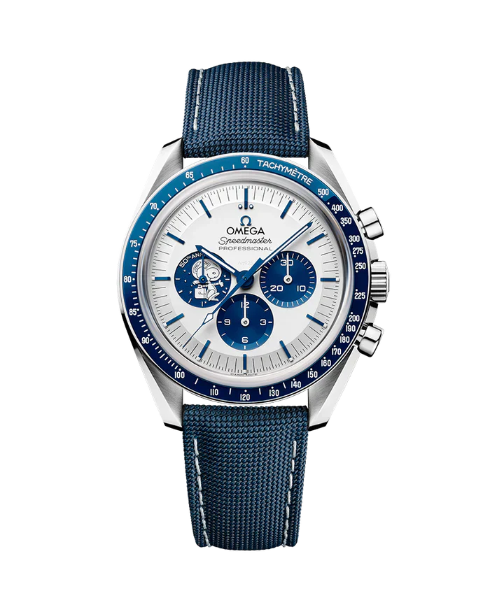 Ômega Speedmaster Silver Snoopy Anniversary Series 100% funcional