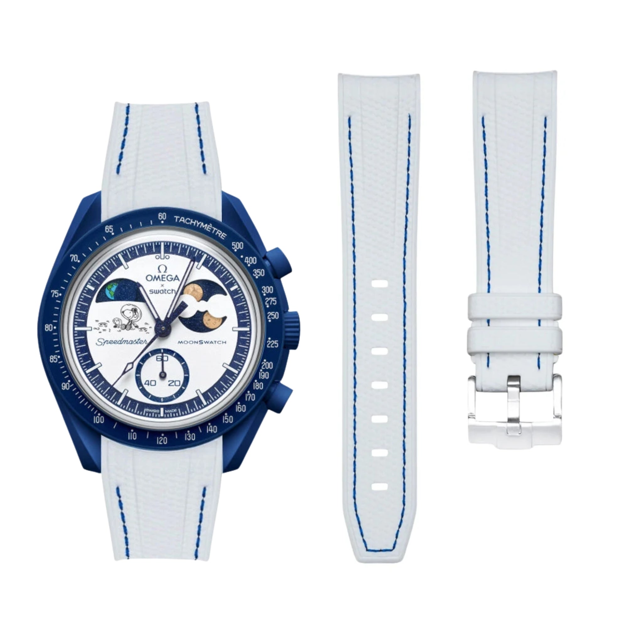 Pulseira de borracha - Para Mission To Earthphase Moonshine Gold - Branco com Azul