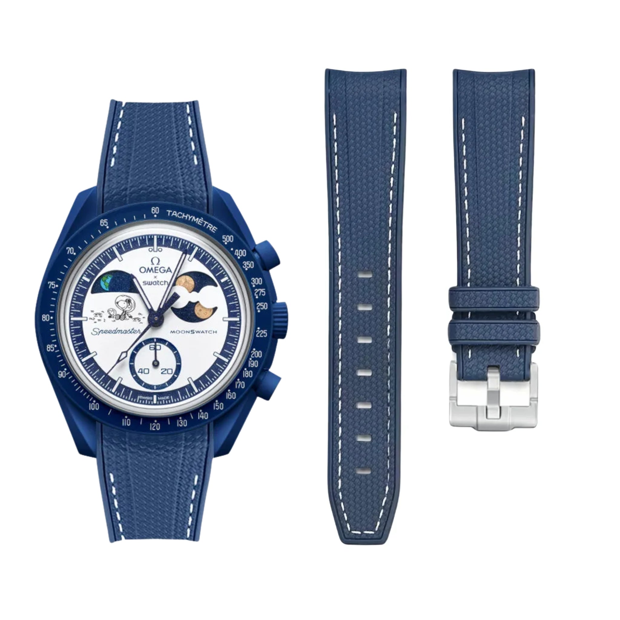 Pulseira de borracha - Para Mission To Earthphase Moonshine Gold - Azul com Branco